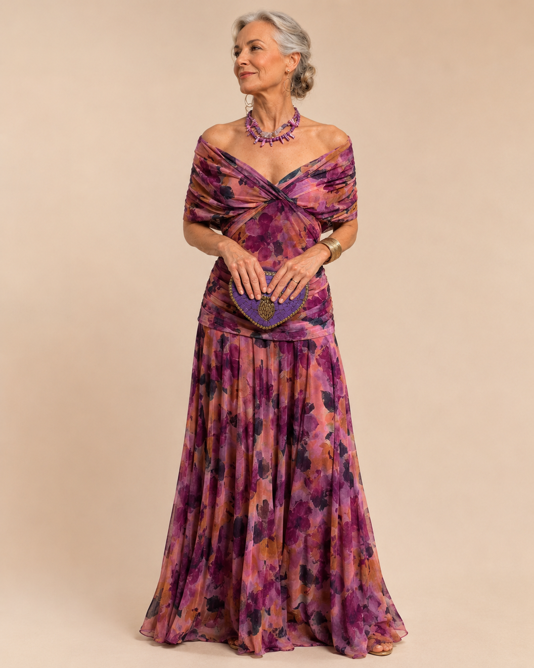 Valentina™ | Floral V-Neck Maxi Dress
