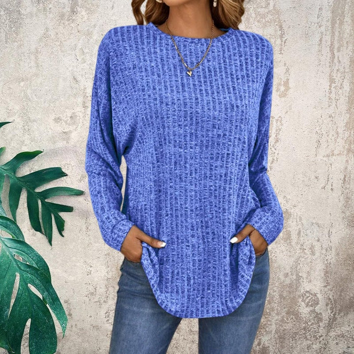 🌸Casual Long Sleeve Knit Sweater Soft Cotton Blend, Loose Fit &amp; Multiple Colors!