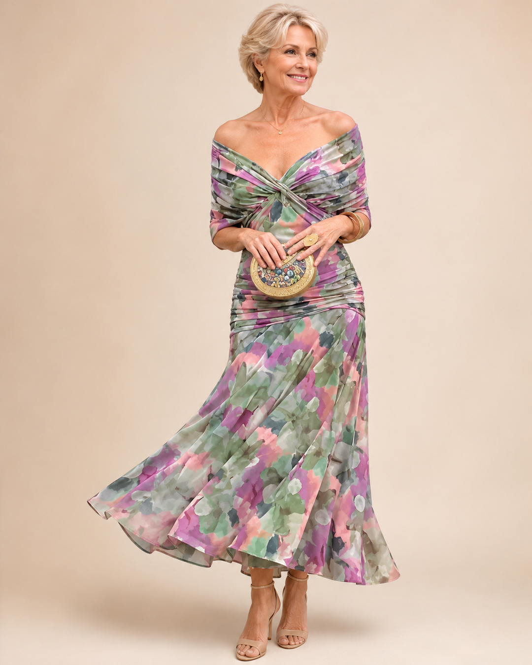 Valentina™ | Floral V-Neck Maxi Dress