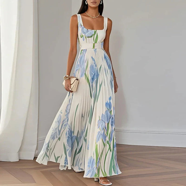 Elise | Floral A-Line Maxi Dress