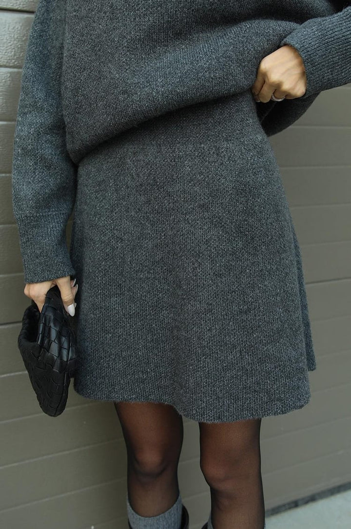 Bella Ribbed Sweater &amp; Skirt Set