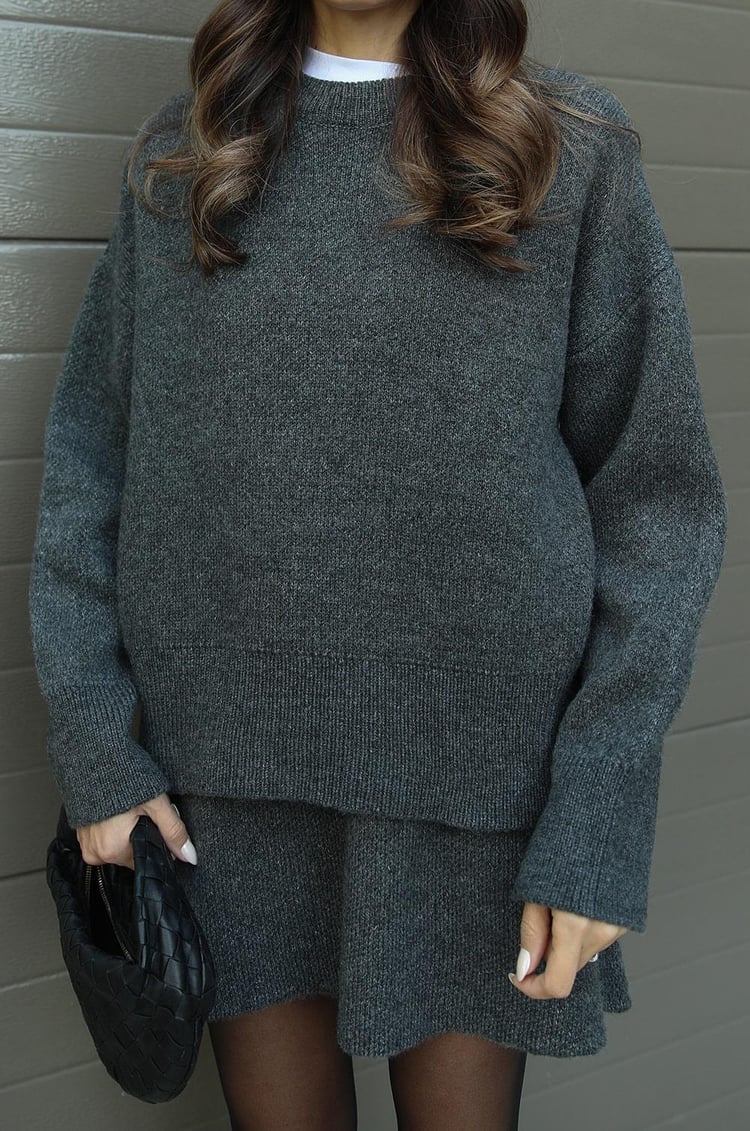 Bella Ribbed Sweater &amp; Skirt Set
