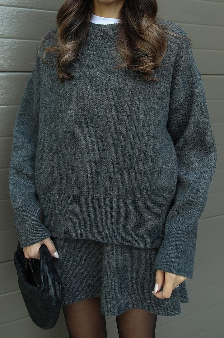 Bella Ribbed Sweater &amp; Skirt Set