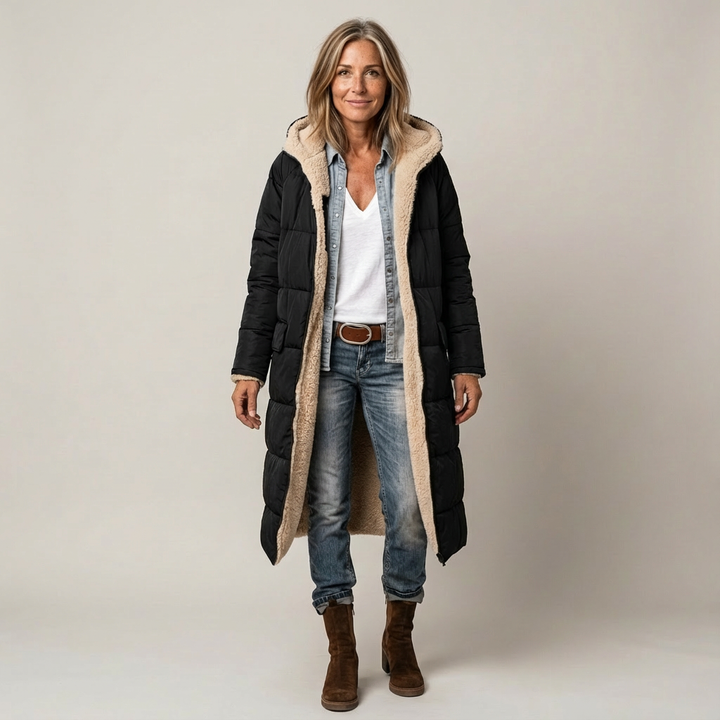 Amelia | Elegant Reversible Coat for Women