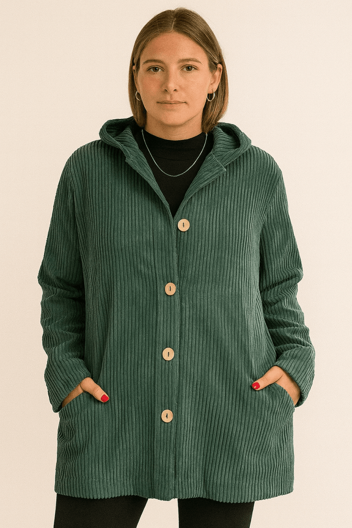 INDIE | CORDUROY HOODED JACKET