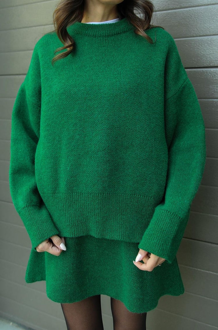 Bella Ribbed Sweater &amp; Skirt Set