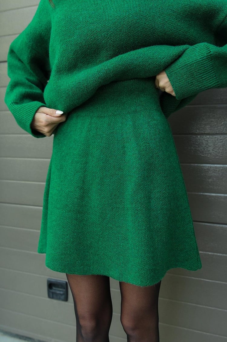 Bella Ribbed Sweater &amp; Skirt Set