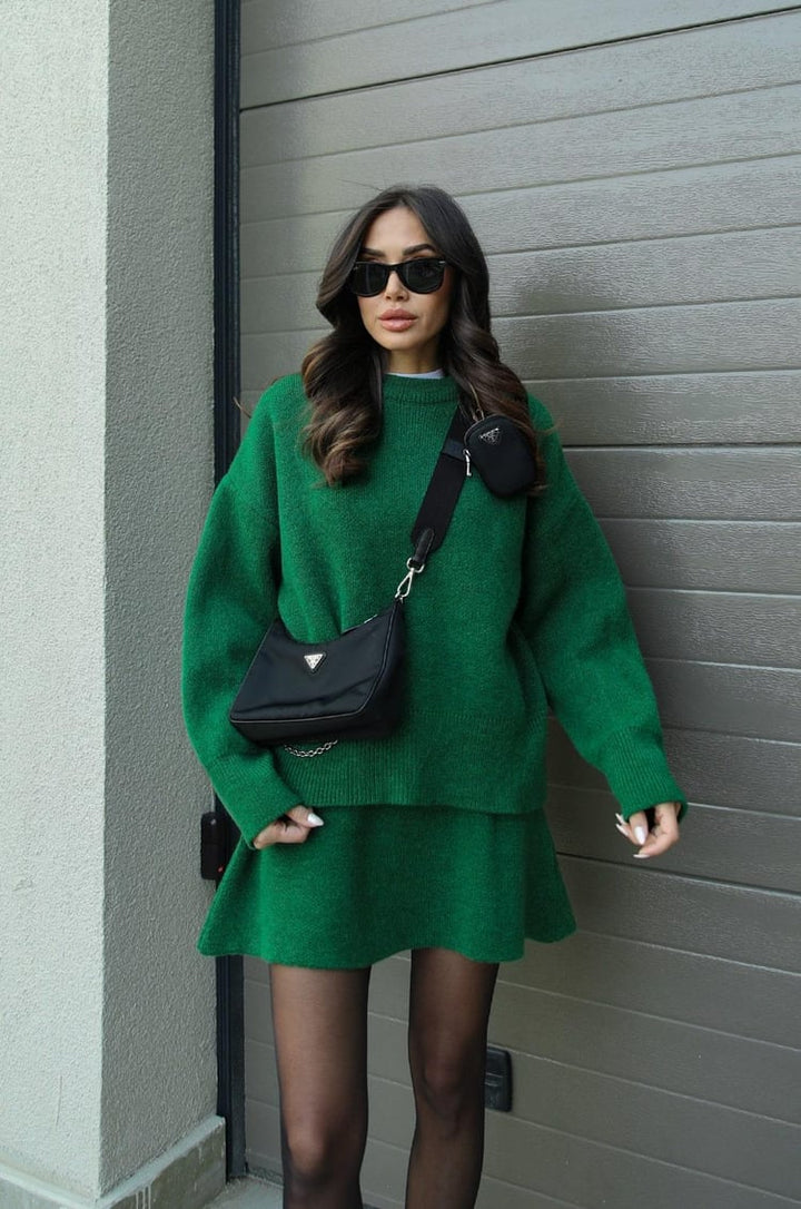 Bella Ribbed Sweater &amp; Skirt Set